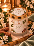 Still White Tea & Jasmine candle with gold lid